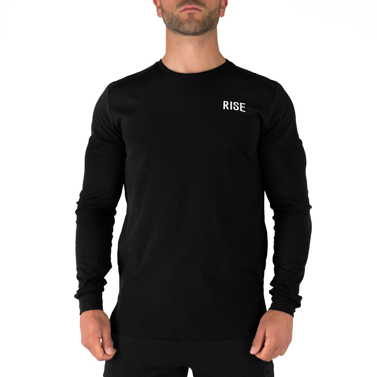 Offshore Fleece Light Crew  – Black - Rise