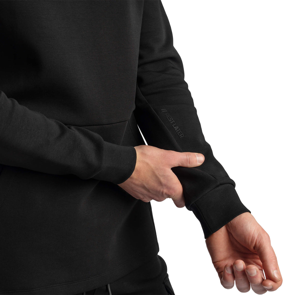 Rest Later Hoodie - Black