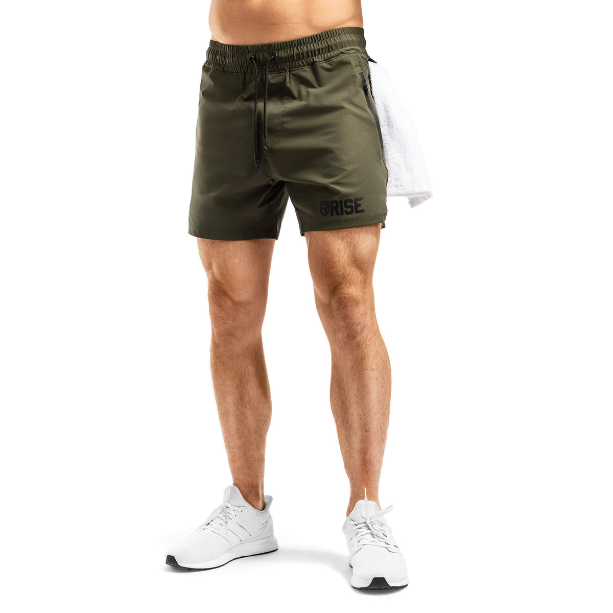 Rest Later Shorts 5&quot; - Army Green