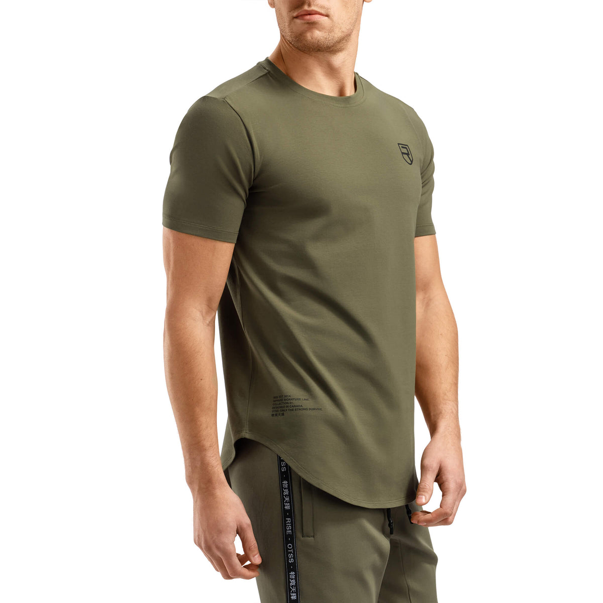 army green dri fit shirt