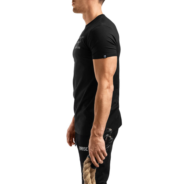 Signature T-Shirt 2.0 - Black on Black - Rise