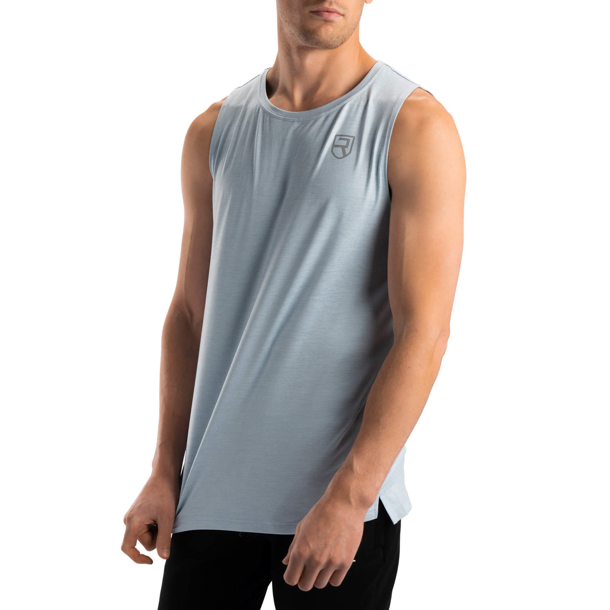 Softest Tank – Light Blue Marl
