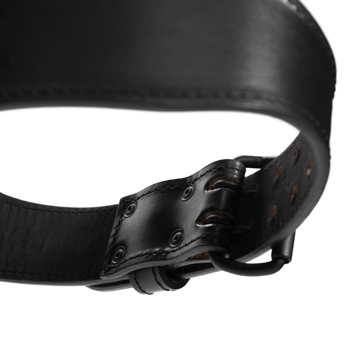 Premium 7mm Old School Leather Belt - Black - Rise