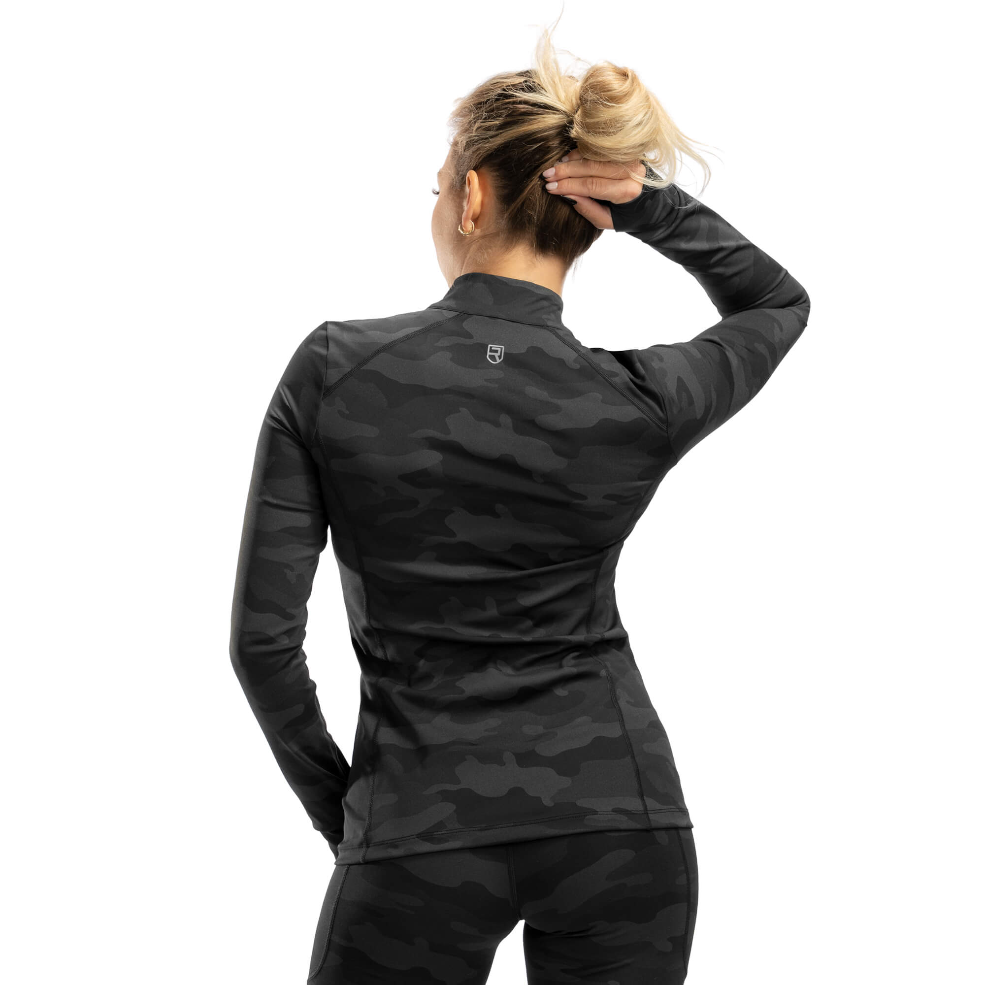 Absolute 1/4 Zip - Black Camo