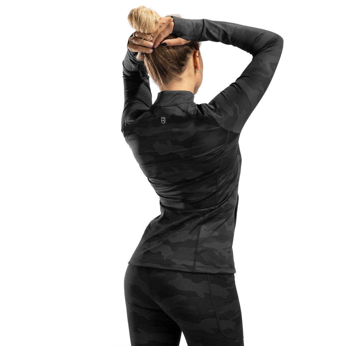 Absolute 1/4 Zip - Black Camo