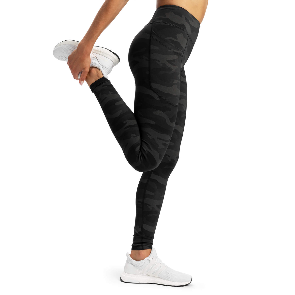 Absolute High-Waisted Pockets Leggings - Black Camo