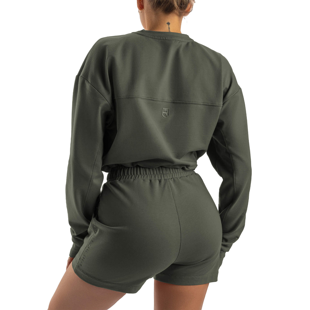 Cozy Crop Crewneck - Green