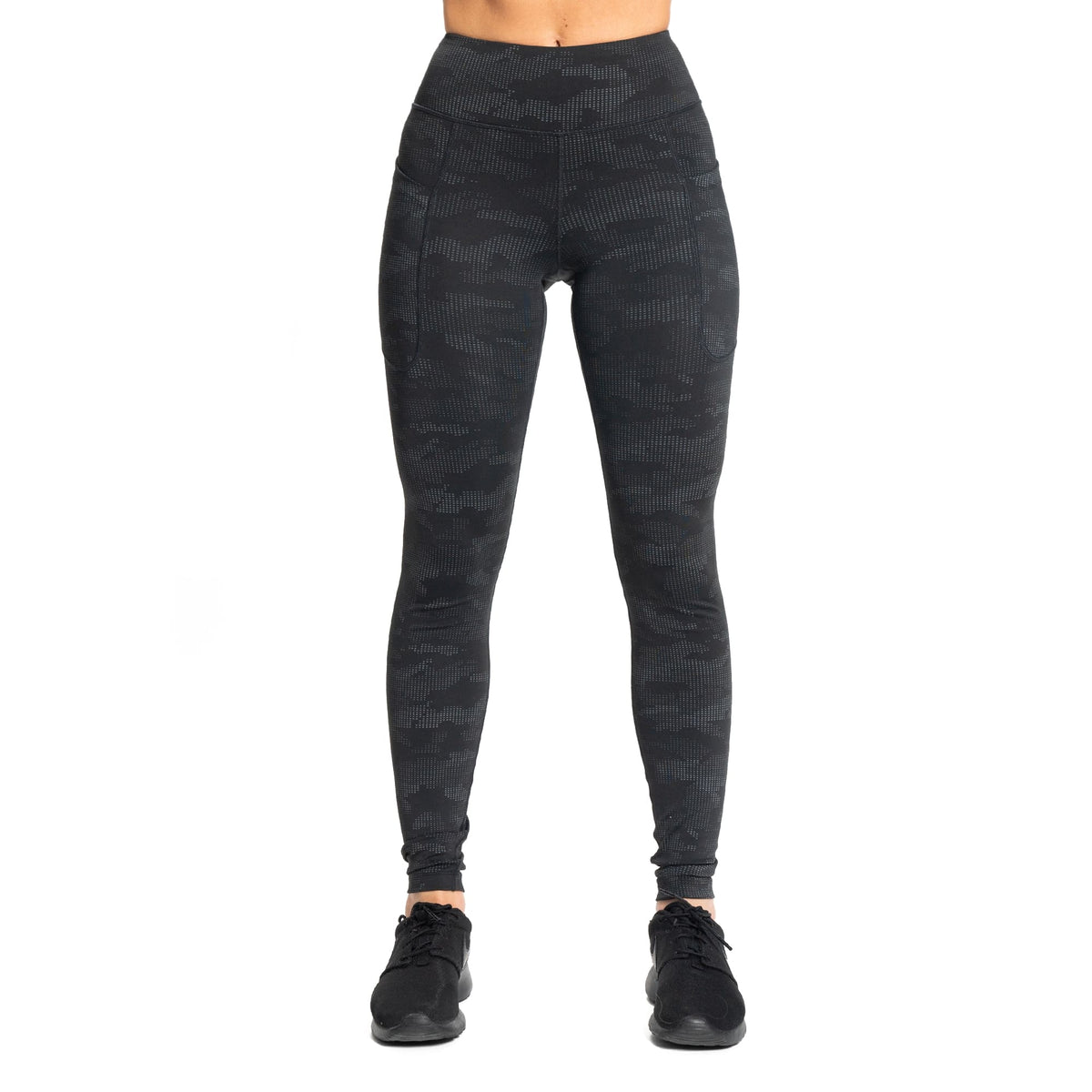 Absolute High-Waisted Pockets Leggings - Reflective Black Camo