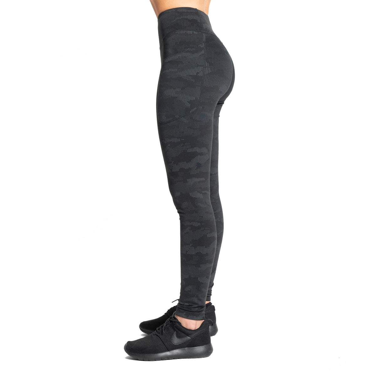 Absolute High-Waisted Pockets Leggings - Reflective Black Camo