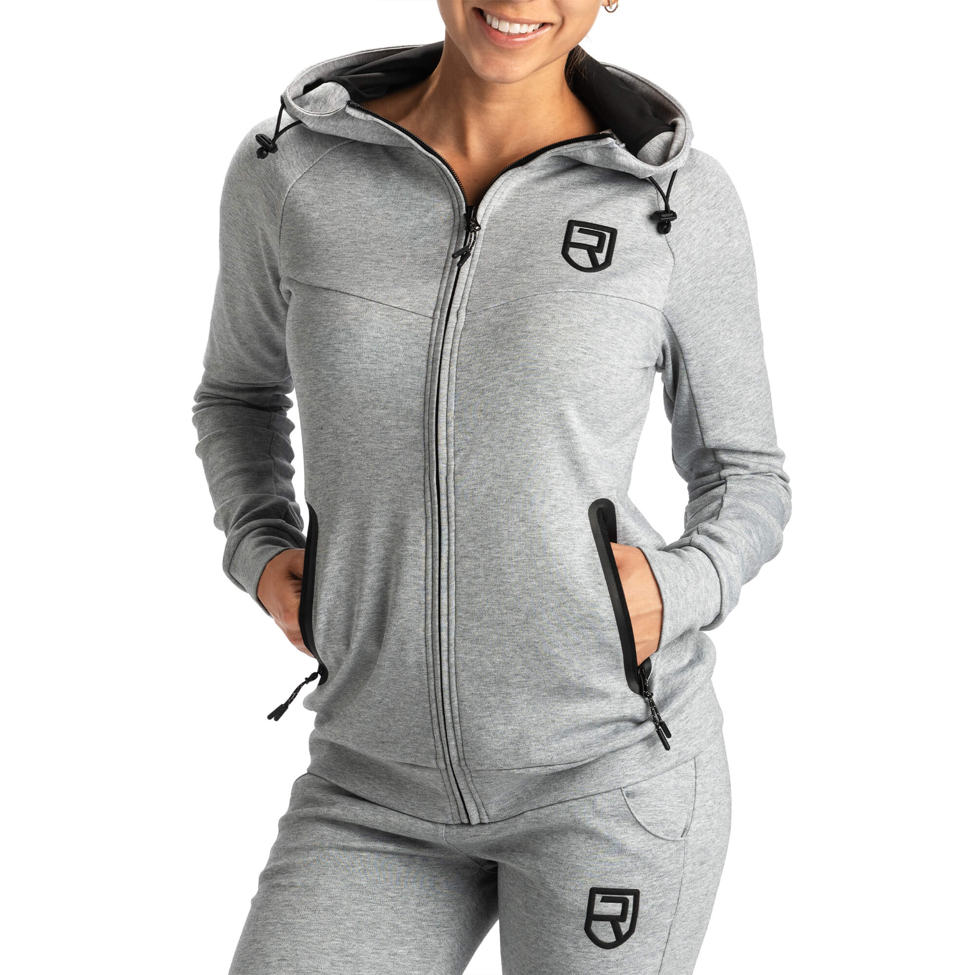 Women's Peak Hoodie - Light Grey