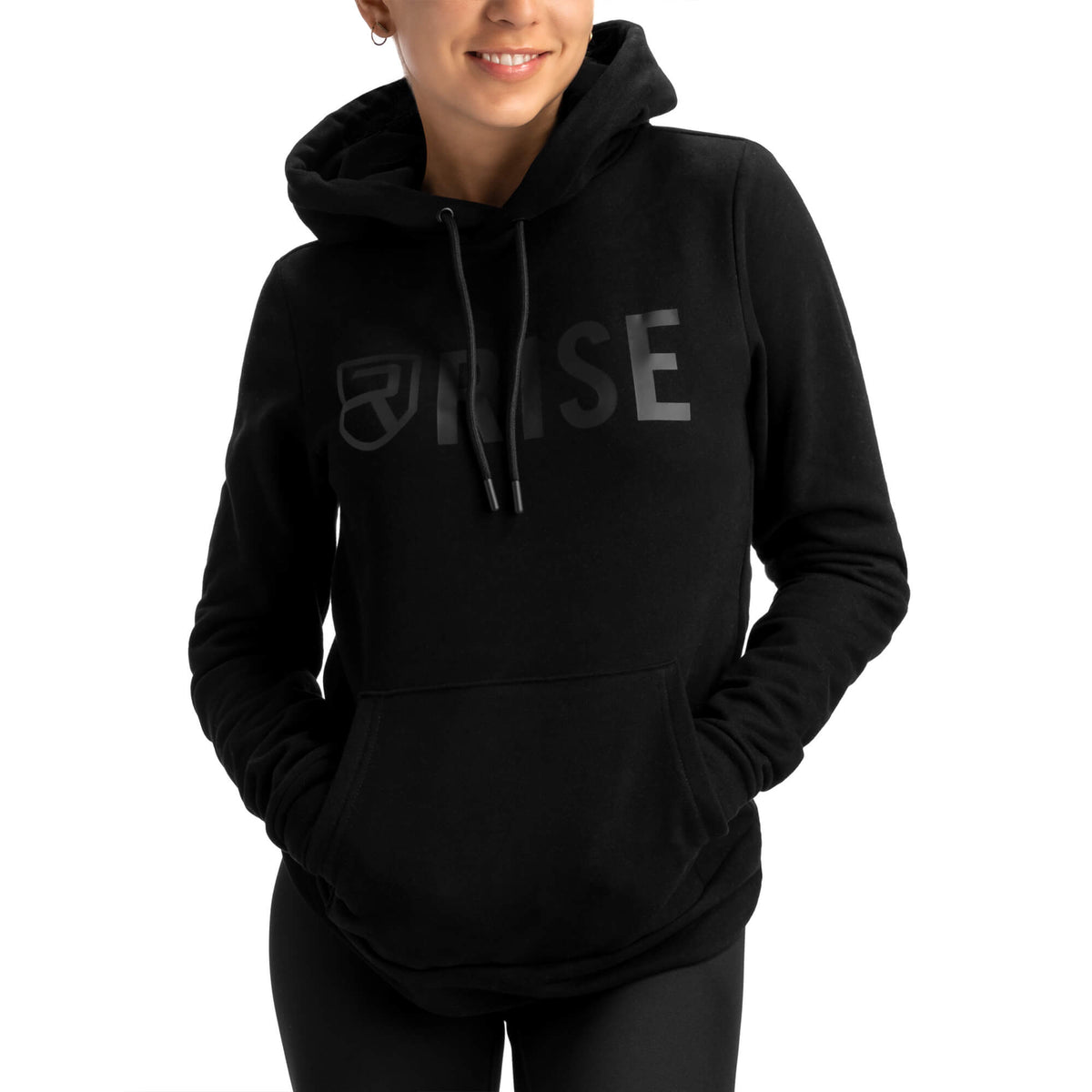 Women Signature Hoodie - Black on Black