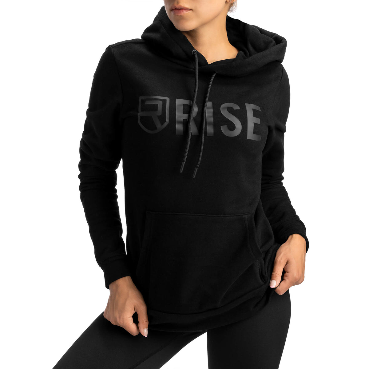 Women Signature Hoodie - Black on Black