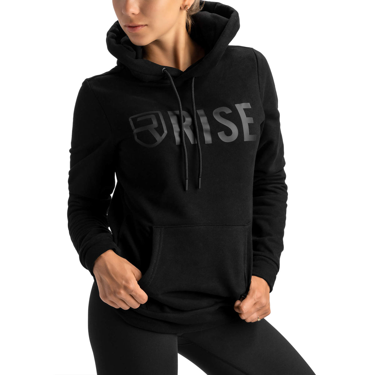 Women Signature Hoodie - Black on Black