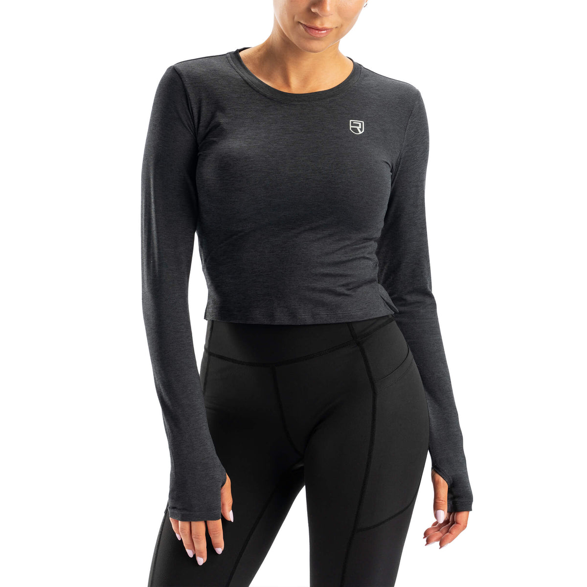 Softest Long Sleeve – Black Marl