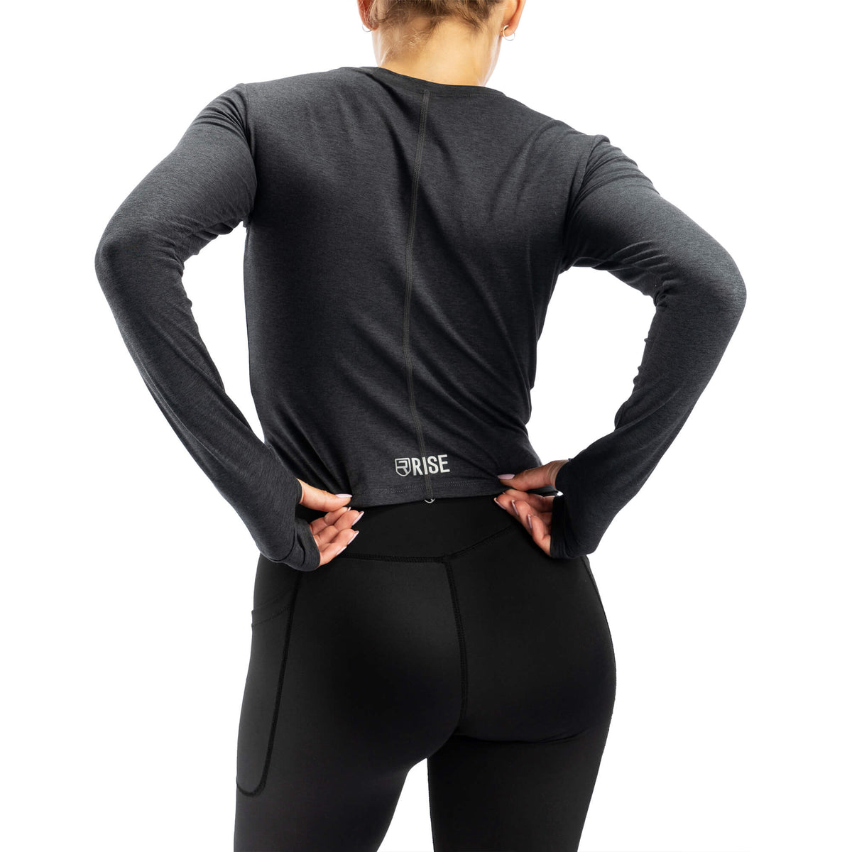 Softest Long Sleeve – Black Marl